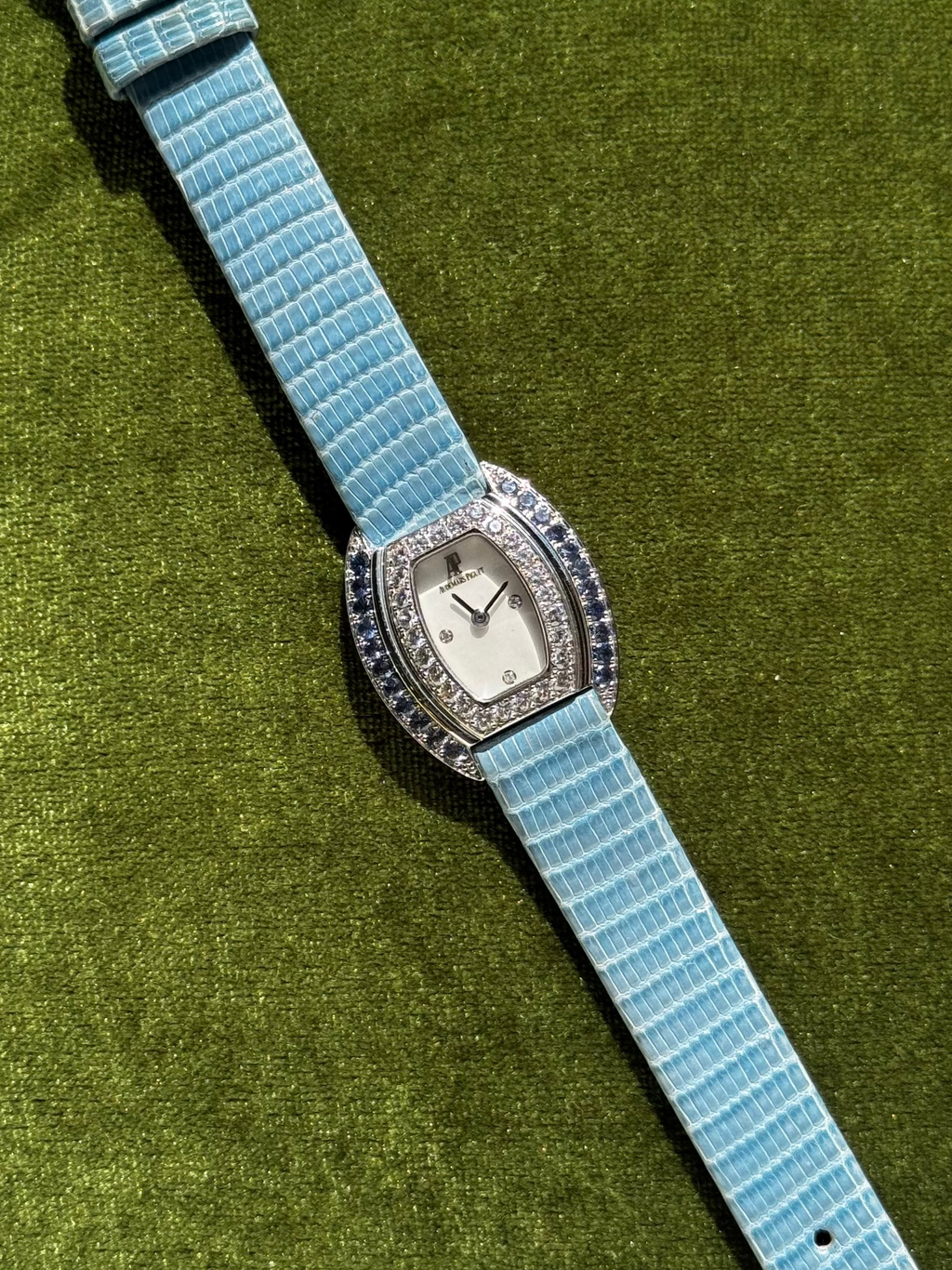 Audemars Piguet Blue Sapphire Ladies Watch