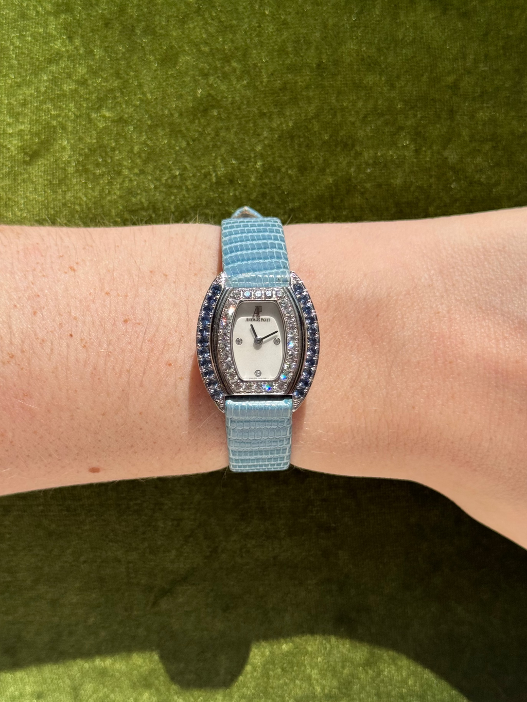 Audemars Piguet Blue Sapphire Ladies Watch